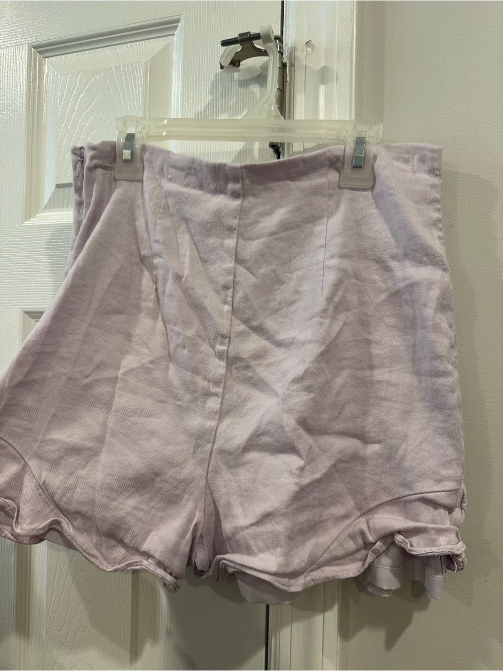 Express Light Lavender Ruffle Skort - Picture 2 of 4